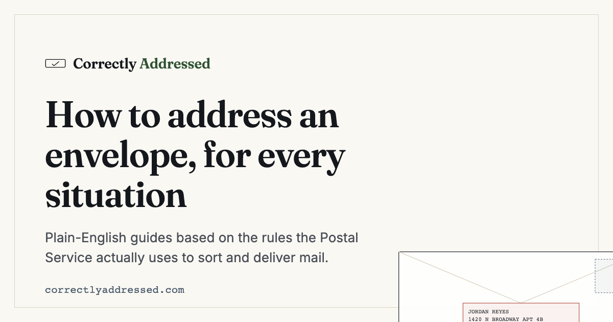 How to Address an Envelope: Step-by-Step With Examples (2026 ...